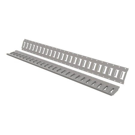 Vestil E-TRACK 4 FOOT GRAY, PK4 E-TRK-4-GY-4PK
